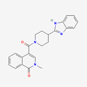 4-{[4-(1H-benzimidazol-2-yl)piperidin-1-yl]carbonyl}-2-methylisoquinolin-1(2H)-one