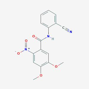 N-(2-cyanophenyl)-4,5-dimethoxy-2-nitrobenzamide