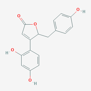 molecular formula C17H14O5 B149382 异种黄素 A CAS No. 152784-32-2