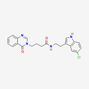 N-[2-(5-chloro-1H-indol-3-yl)ethyl]-4-(4-oxoquinazolin-3(4H)-yl)butanamide