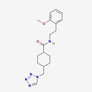 trans-N-[2-(2-methoxyphenyl)ethyl]-4-(1H-tetrazol-1-ylmethyl)cyclohexanecarboxamide