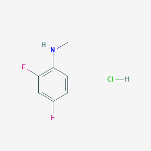 molecular formula C7H8ClF2N B1493828 2,4-二氟-N-甲基苯胺盐酸盐 CAS No. 1187386-15-7