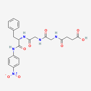 molecular formula C23H25N5O8 B1493831 N-(3-Carboxypropionyl)glycylglycyl-N-(p-nitrophenyl)-3-phenyl-L-alaninamide CAS No. 68982-90-1