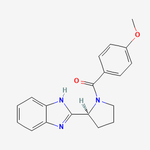 [(2S)-2-(1H-benzimidazol-2-yl)pyrrolidin-1-yl](4-methoxyphenyl)methanone