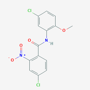 4-chloro-N-(5-chloro-2-methoxyphenyl)-2-nitrobenzamide