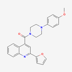 [2-(Furan-2-yl)quinolin-4-yl][4-(4-methoxyphenyl)piperazin-1-yl]methanone