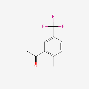 molecular formula C10H9F3O B1493839 2'-Methyl-5'-(trifluoromethyl)acetophenone CAS No. 725743-50-0