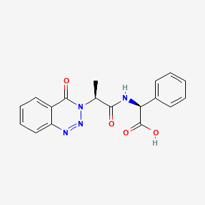 (S)-[(S)-2-(4-Oxo-4H-benzo[d][1,2,3]triazin-3-yl)-propionylamino]-phenyl-acetic acid