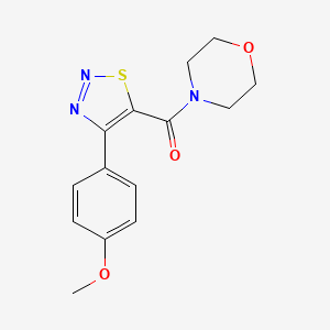 [4-(4-Methoxyphenyl)-1,2,3-thiadiazol-5-yl](morpholin-4-yl)methanone