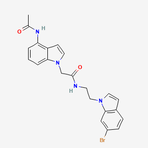 2-[4-(acetylamino)-1H-indol-1-yl]-N-[2-(6-bromo-1H-indol-1-yl)ethyl]acetamide