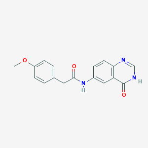 2-(4-methoxyphenyl)-N-(4-oxo-3,4-dihydroquinazolin-6-yl)acetamide