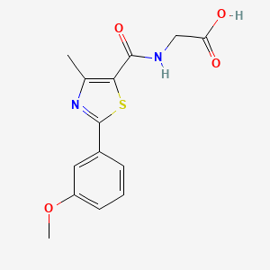 N-{[2-(3-methoxyphenyl)-4-methyl-1,3-thiazol-5-yl]carbonyl}glycine