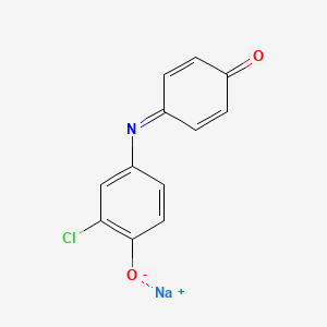 molecular formula C12H7ClNNaO2 B1493841 Benzenone-indo-3'-chlorophenol Sodium Salt CAS No. 41350-02-1