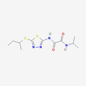 N-[5-(butan-2-ylsulfanyl)-1,3,4-thiadiazol-2-yl]-N'-(propan-2-yl)ethanediamide