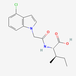 N-[(4-chloro-1H-indol-1-yl)acetyl]-L-isoleucine