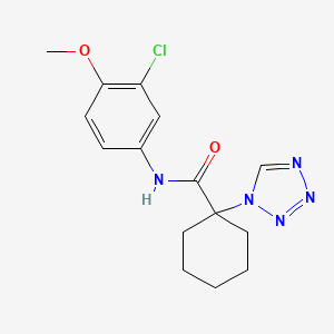 molecular formula C15H18ClN5O2 B14938434 N-(3-chloro-4-methoxyphenyl)-1-(1H-tetrazol-1-yl)cyclohexanecarboxamide 