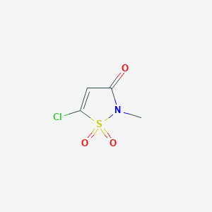molecular formula C4H4ClNO3S B1493847 5-Chloro-2-methyl-1,1-dioxo-1,2-dihydro-isothiazol-3-one 