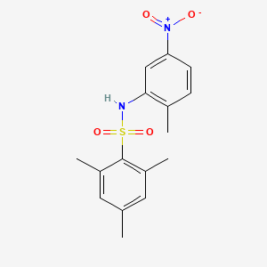 molecular formula C16H18N2O4S B14938475 2,4,6-trimethyl-N-(2-methyl-5-nitrophenyl)benzenesulfonamide 