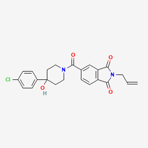 5-{[4-(4-chlorophenyl)-4-hydroxypiperidin-1-yl]carbonyl}-2-(prop-2-en-1-yl)-1H-isoindole-1,3(2H)-dione