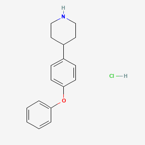 molecular formula C17H20ClNO B1493850 4-(4-苯氧基苯基)哌啶盐酸盐 CAS No. 182353-83-9