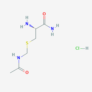 molecular formula C6H14ClN3O2S B1493851 H-Cys(Acm)-NH2.HCl CAS No. 88530-32-9