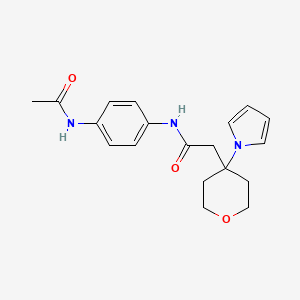 N-[4-(acetylamino)phenyl]-2-[4-(1H-pyrrol-1-yl)tetrahydro-2H-pyran-4-yl]acetamide