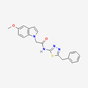 N-(5-benzyl-1,3,4-thiadiazol-2-yl)-2-(5-methoxy-1H-indol-1-yl)acetamide