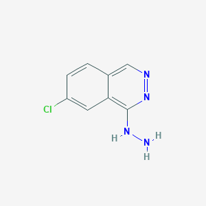 molecular formula C8H7ClN4 B1493855 Phthalazine, 7-chloro-1-hydrazinyl- 