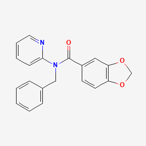 N-benzyl-N-pyridin-2-yl-1,3-benzodioxole-5-carboxamide