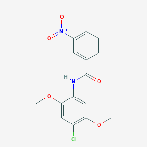 N-(4-chloro-2,5-dimethoxyphenyl)-4-methyl-3-nitrobenzamide