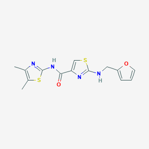 N-[(2E)-4,5-dimethyl-1,3-thiazol-2(3H)-ylidene]-2-[(furan-2-ylmethyl)amino]-1,3-thiazole-4-carboxamide