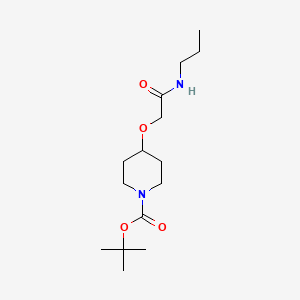 molecular formula C15H28N2O4 B1493857 Tert-butyl 4-[2-oxo-2-(propylamino)ethoxy]piperidine-1-carboxylate 