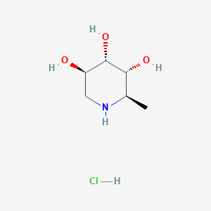 molecular formula C6H14ClNO3 B1493859 (2R,3R,4S,5R)-2-methylpiperidine-3,4,5-triol;hydrochloride 
