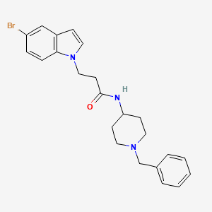 molecular formula C23H26BrN3O B14938618 N-(1-benzyl-4-piperidinyl)-3-(5-bromo-1H-indol-1-yl)propanamide 