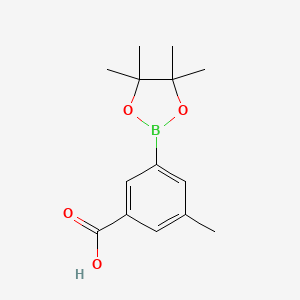 molecular formula C14H19BO4 B1493863 3-Methyl-5-(4,4,5,5-tetramethyl-1,3,2-dioxaborolan-2-yl)benzoic acid CAS No. 1150561-67-3