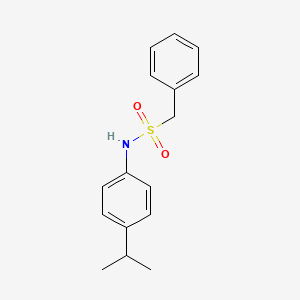 molecular formula C16H19NO2S B14938633 1-phenyl-N-[4-(propan-2-yl)phenyl]methanesulfonamide 