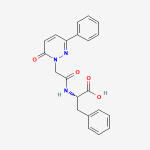 molecular formula C21H19N3O4 B14938642 N-[(6-oxo-3-phenylpyridazin-1(6H)-yl)acetyl]-L-phenylalanine 