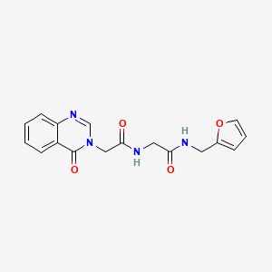 N-(furan-2-ylmethyl)-N~2~-[(4-oxoquinazolin-3(4H)-yl)acetyl]glycinamide