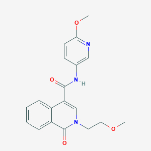 2-(2-methoxyethyl)-N-(6-methoxypyridin-3-yl)-1-oxo-1,2-dihydroisoquinoline-4-carboxamide