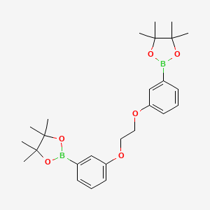 B1493870 1,2-Bis(3-(4,4,5,5-tetramethyl-1,3,2-dioxaborolan-2-yl)phenoxy)ethane CAS No. 1073353-94-2
