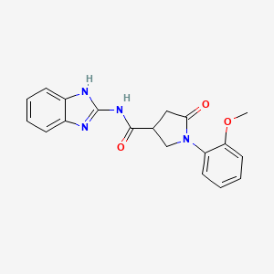 N-(1,3-dihydro-2H-benzimidazol-2-ylidene)-1-(2-methoxyphenyl)-5-oxopyrrolidine-3-carboxamide