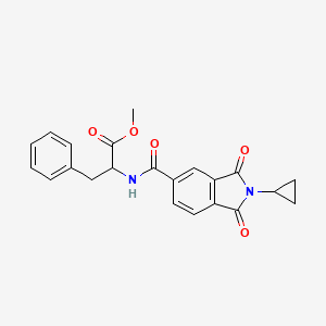 methyl N-[(2-cyclopropyl-1,3-dioxo-2,3-dihydro-1H-isoindol-5-yl)carbonyl]phenylalaninate