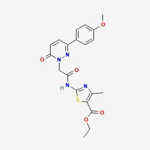 ethyl 2-({[3-(4-methoxyphenyl)-6-oxopyridazin-1(6H)-yl]acetyl}amino)-4-methyl-1,3-thiazole-5-carboxylate