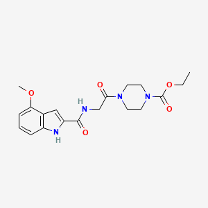 ethyl 4-{N-[(4-methoxy-1H-indol-2-yl)carbonyl]glycyl}piperazine-1-carboxylate