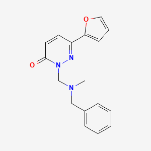 2-{[benzyl(methyl)amino]methyl}-6-(furan-2-yl)pyridazin-3(2H)-one