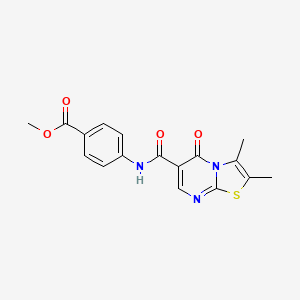 methyl 4-{[(2,3-dimethyl-5-oxo-5H-[1,3]thiazolo[3,2-a]pyrimidin-6-yl)carbonyl]amino}benzoate