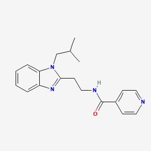 N-{2-[1-(2-methylpropyl)-1H-benzimidazol-2-yl]ethyl}pyridine-4-carboxamide