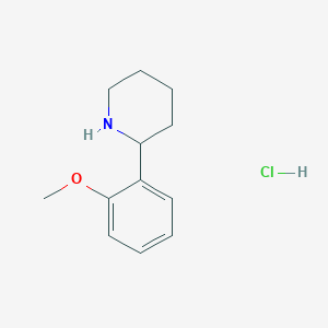 molecular formula C12H18ClNO B1493881 2-(2-甲氧基苯基)哌啶盐酸盐 CAS No. 63359-32-0