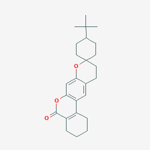 4'-tert-butyl-1,2,3,4,10,11-hexahydro-5H-spiro[benzo[c]pyrano[3,2-g]chromene-9,1'-cyclohexan]-5-one