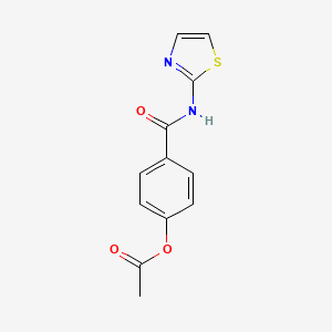 4-(1,3-Thiazol-2-ylcarbamoyl)phenyl acetate